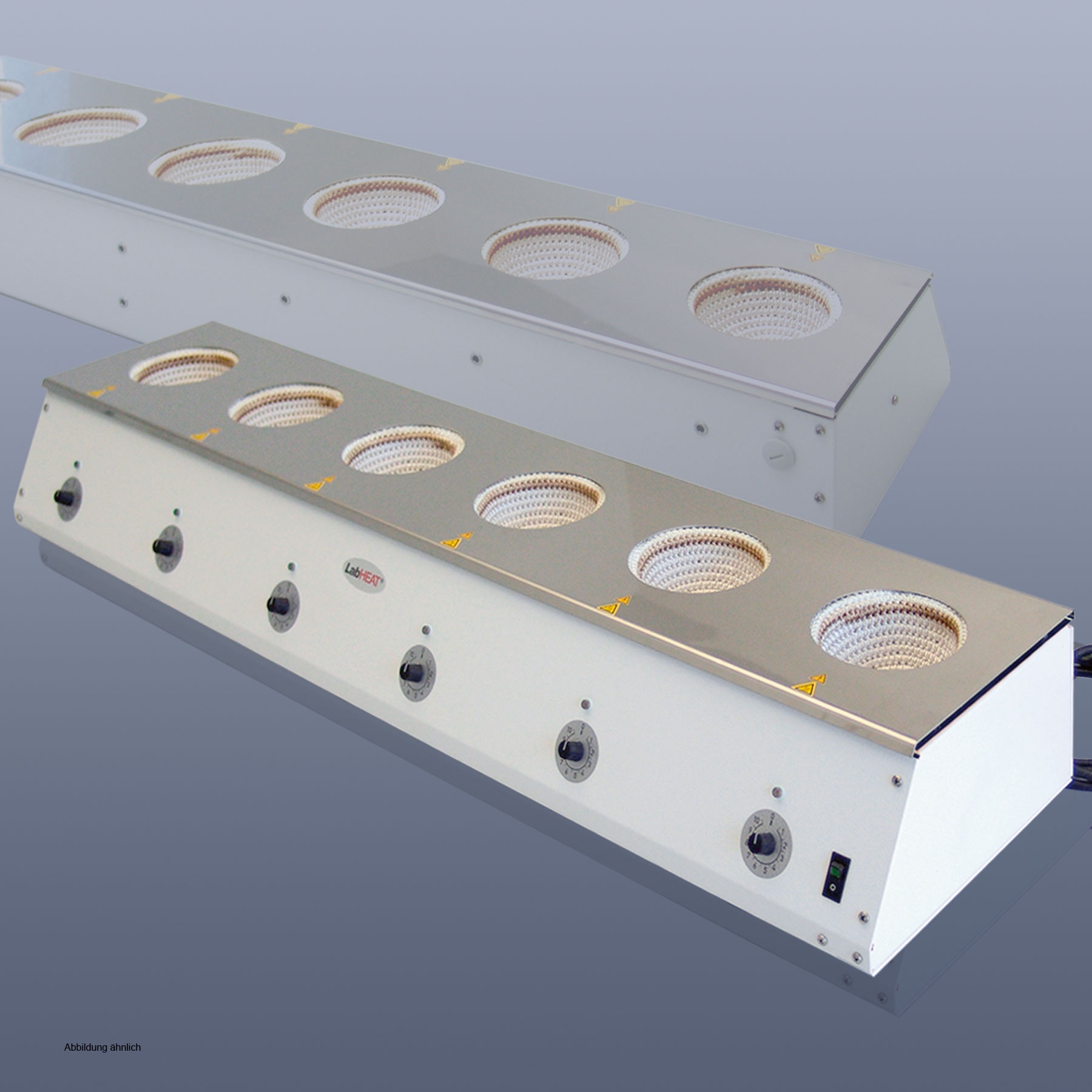 ISOHEAT KM-R6 Serial heating units for flasks, round bottom 6 x 1000 ml ...