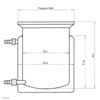 KGW Heatable Reaction Vessels with flat bottom, thermal...