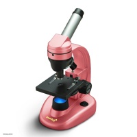 Microscopio escolar monocular Levenhuk 50L NG rosado