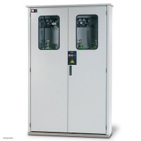asecos Gas cylinder cabinet G-OD, 135 cm, with fixed windows