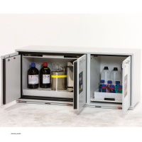 asecos Safety Storage Cabinet K-UB-90, 140 cm, 3 wing doors