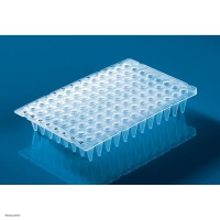 BRAND 96-well PCR-Platte, 0,2 ml, ohne Rahmen, erhöhte Wells