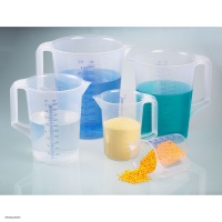 BÜRKLE Measuring jugs industrial, with closed handle