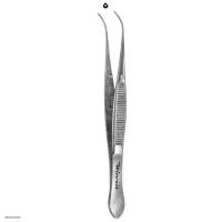Hammacher Micro-tissue forceps, curved, with pin