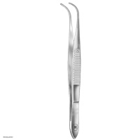 Hammacher Microscopic forceps, strongly curved