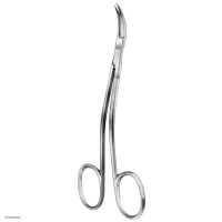 Hammacher Dissecting scissors, double curved, sawedge