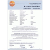 ISO-3-Punkt-Kalibrierzertifikat