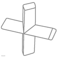 Magnetstäbchen IKAFLON® Kreuz 10 x 10 mm