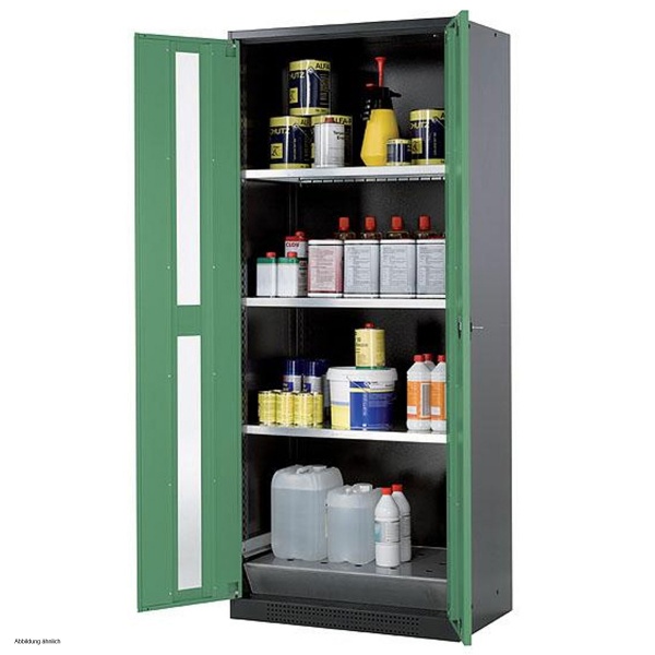 asecos Chemikalienschrank CS-CLASSIC-G, 81 cm, Höhe 195 cm ...