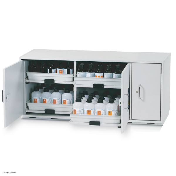asecos S&auml;ure-Laugen-Unterbauschrank SL-CLASSIC-UB, 140 cm