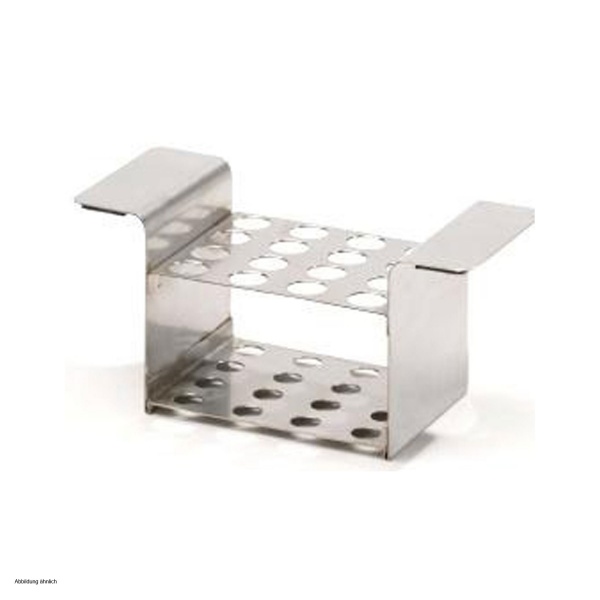 Reagenzglashalter aus Edelstahl