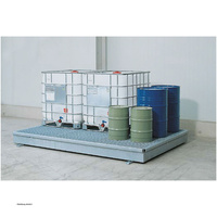 asecos Steel sump pallet for IBC and drums, capacity 1000 l