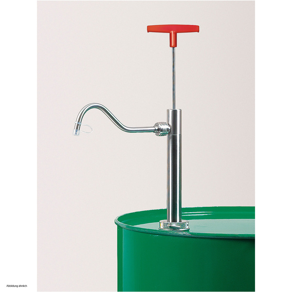 Pompe vide-f&ucirc;t B&Uuml;RKLE acier inoxydable - coude de...