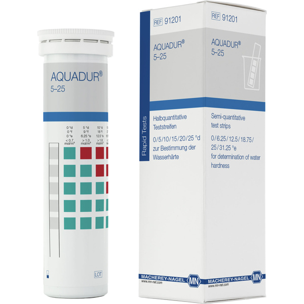 Tiras de teste MACHEREY-NAGEL AQUADUR para a determina&ccedil;&atilde;o...