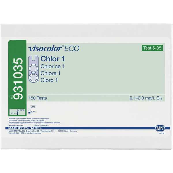 MACHEREY-NAGEL VISOCOLOR ECO Test kit Chlorine 1, free + total, 34,70