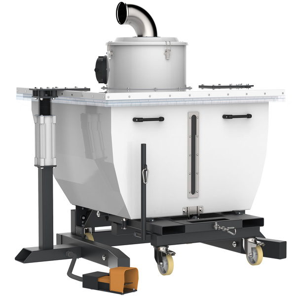 iVISION 1000 liter container met automatische opening