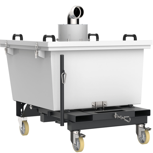recipiente iVISION 500 litros com abertura manual