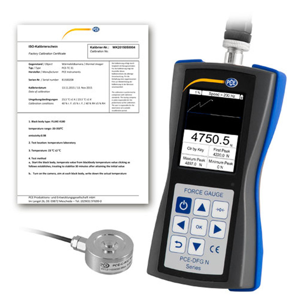 Transductor de fuerza de PCE Instruments PCE-DFG NF 5K