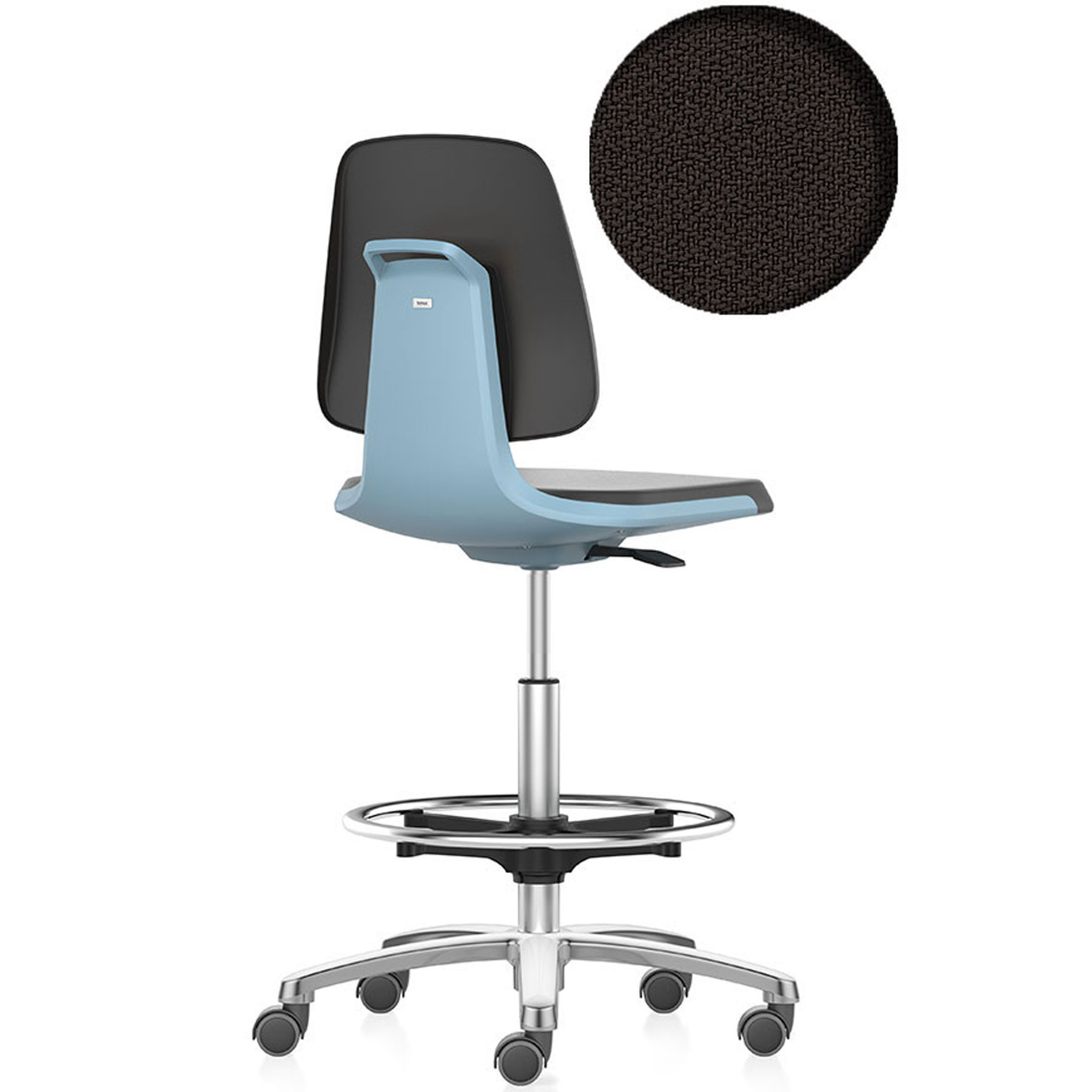 bimos Labsit 4 laboratory swivel chair with seat-stop castors and ...