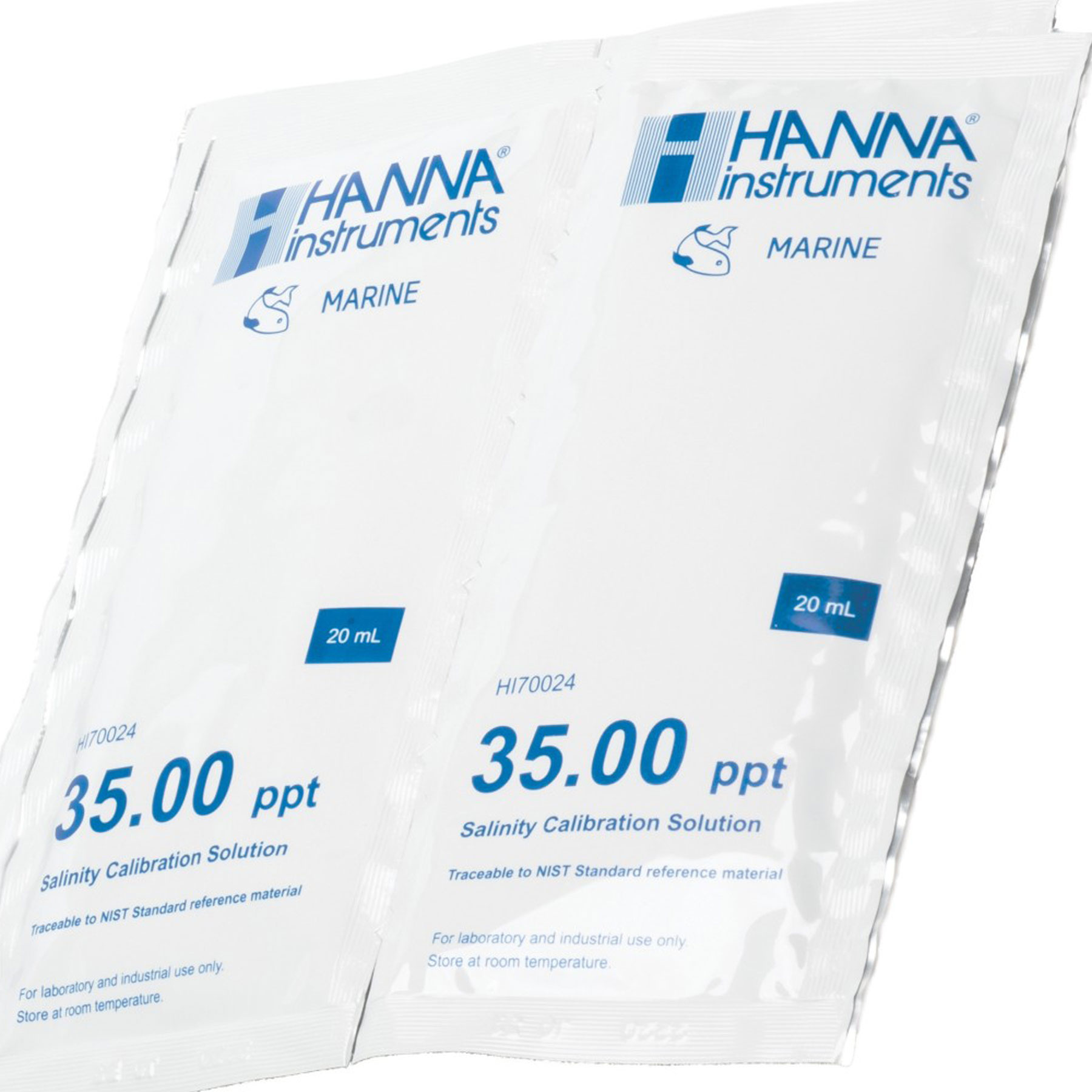 Conductivity solution 35 ppt (g/l) 25 x 20 ml sachets, 34,00