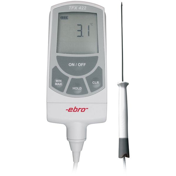ebro conformity-assessed laboratory thermometer TFX 422C-60