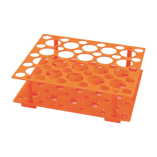 Labbox rack for centrifuge tubes with round holes for 15 ml and 50 ml ...