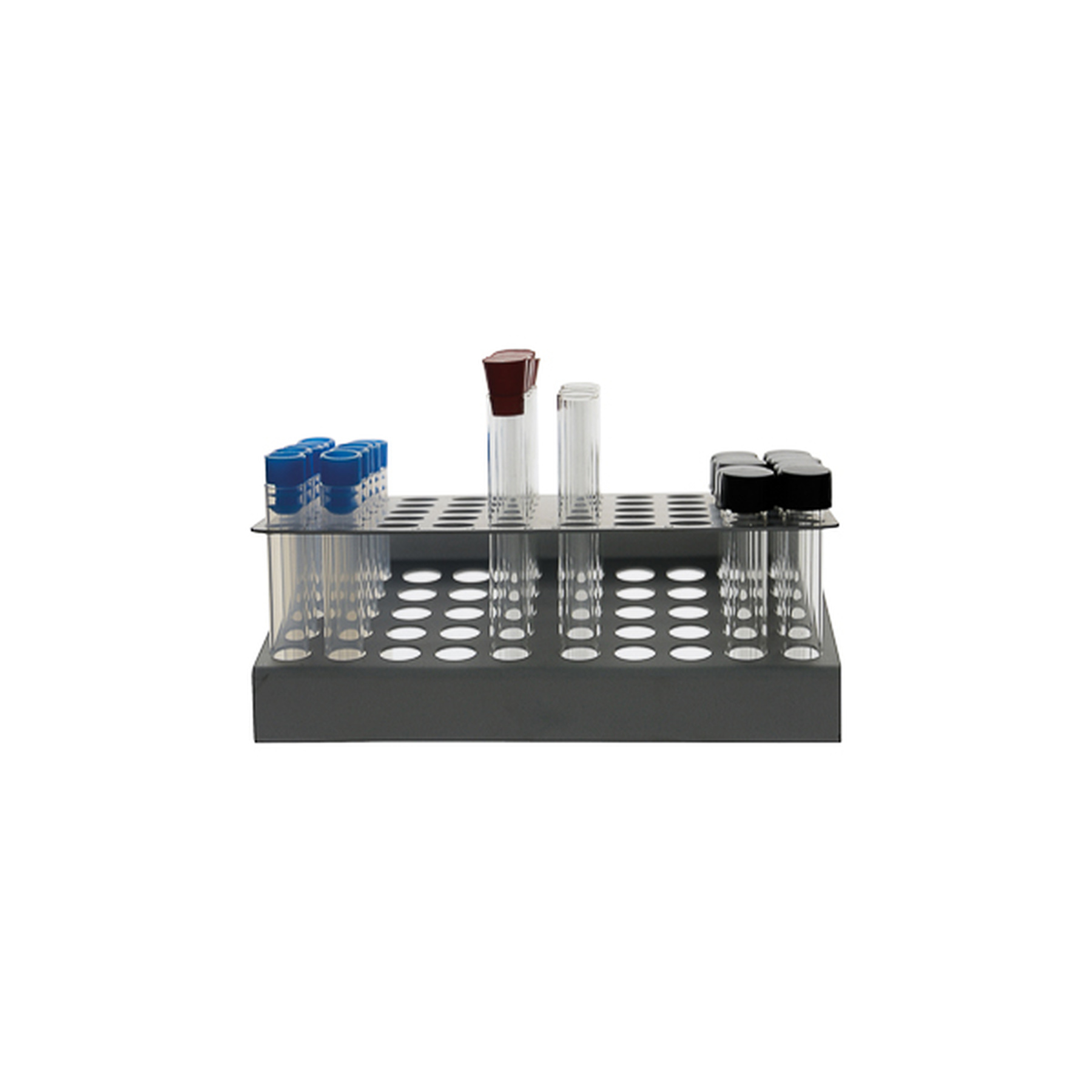 Lab Tubebox Labbox test tube stand in Z-shape made of aluminium, 14,86