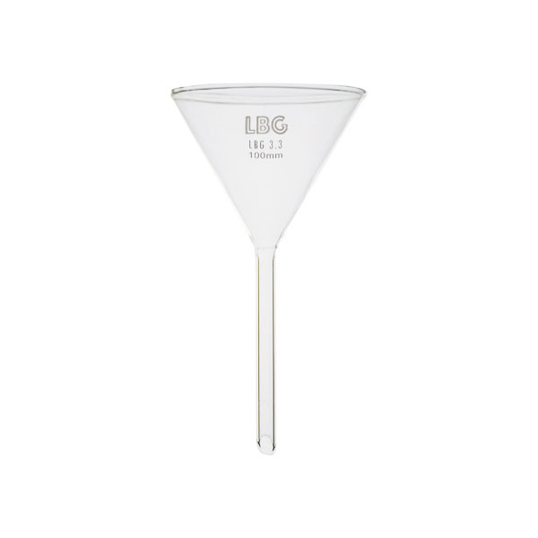 Labbox funnel with short handle, LBG 3.3, 16,49