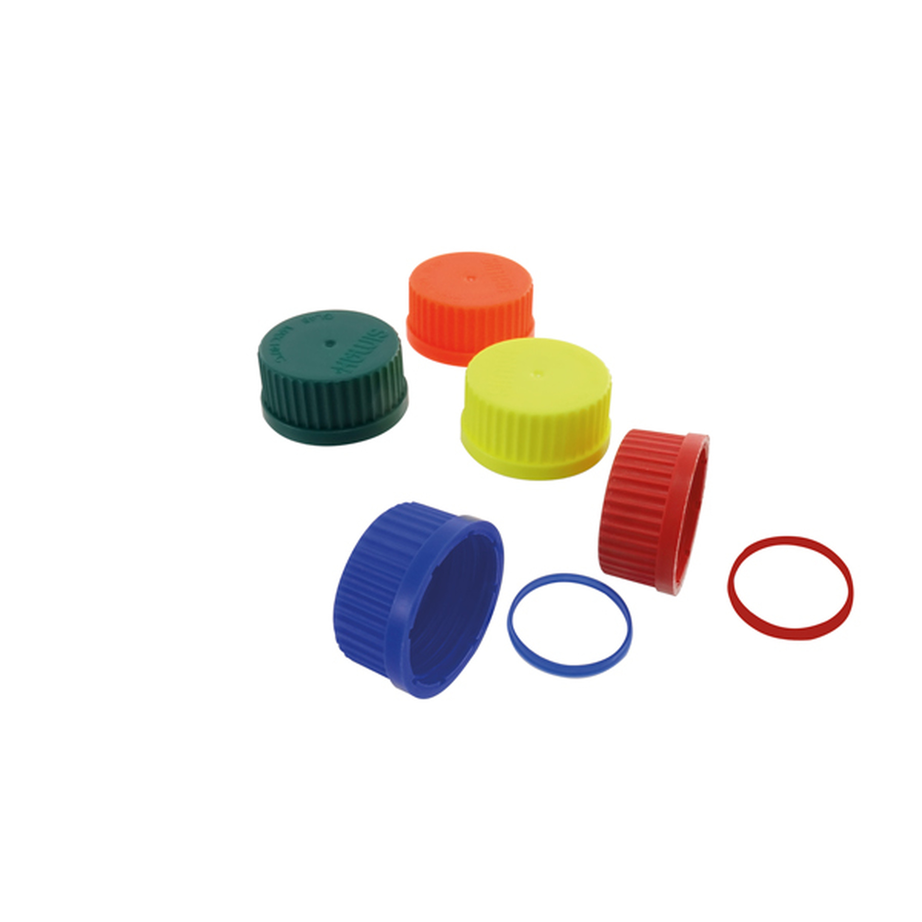 Labbox screw cap, orange, for laboratory bottles, polypropylene, GL45 ...