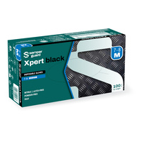 SEMPERGUARD Nitrilo XPERT negro guantes desechables 100...