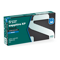 SEMPERGUARD Nitrilo Zafiro XP negro Guantes desechables...