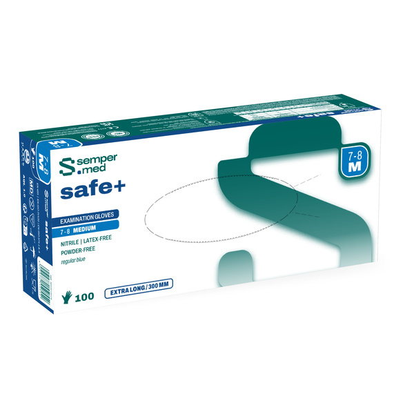 SEMPERMED guanti monouso in nitrile safe+ 100 pz.